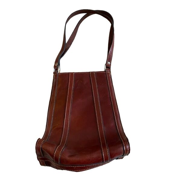 Handmade Mexican Brown Leather Satchel Bag - Picture 4 of 15